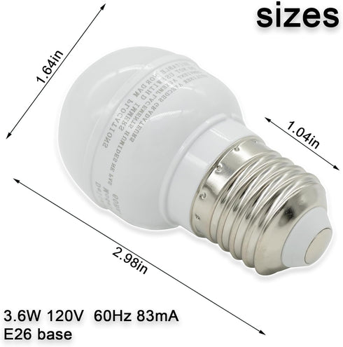 W11043014 W10865849 W10837631 W10745744 W10565137 Refrigerator LED Light Bulb for Whirlpool Freezer Light Bulb Replacement