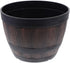 Yardwe Flowerpot Whisky Barrel Planter, Aesthetic Room Decor Planter Barrels, Garden Flower Planter Succulent Pot