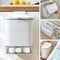 2.4 Gallon Compost Bin Hanging Trash Can with Lid Garbage Can Wall