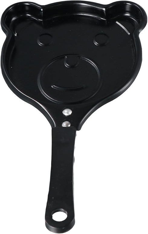 Mini Non Stick Fry Pan with Handle, Bear Shape, Portable Camping Cooking Omelet Pan, Non-Stick Omelet Pans