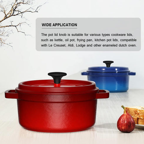 Dutch Oven Knob Replacement for Le Creuset, Lodge, Aldi | Pan Lid Handle for Enameled Cast Iron Dutch Oven