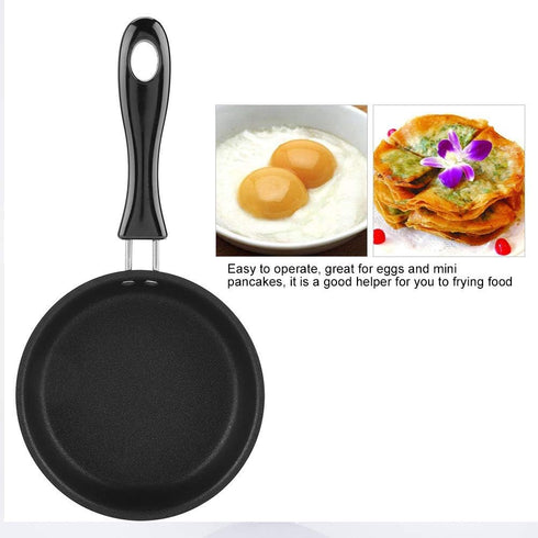 Non Stick Frying Pan, 12CM Portable Mini Frying Pan Poached Egg Small Kitchen Cooker by Lazmin