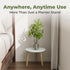 Leaf&lull Plant Stand Indoor Small Plant Table for Large Plants Wood Plant Stool Tall Plant Holder for Living Room