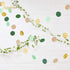 NICROLANDEE 3 Pack Sage Green Dots Paper Garland String Hanging Backdrop for Wedding Party, Baby Shower, Birthday,