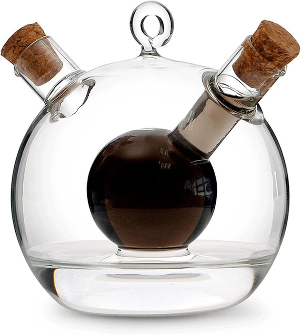 2 in 1 Oil and Vinegar Dispenser Cruet Bottle, Kitchen Supplies Glass
