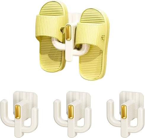 4 Pack Wall Mounted Shoe Rack - Premium Hanging Shoe Organizer Shelf