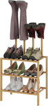 Vellzeyce Boot Rack for Tall Boots Organizer,3-Tier Multiuse Shoe Rack and Boot Storage