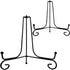 2PCS Premium Black Iron Plate Stands, 8 Inch Decorative Metal Holders for Displaying Plates, Frames, Books, and Cards