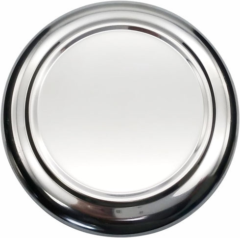 GARASANI 3 Pack Korean Traditional Stainless Steel Rice Bowl with Lid Set - Good Fortune (Silver 3Pcs)