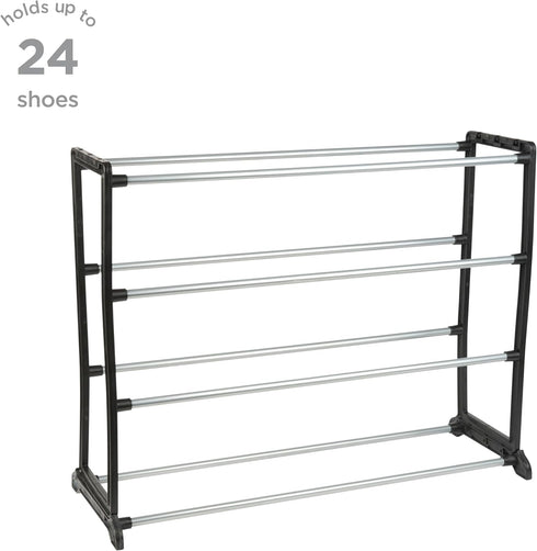 12 Closet Simplify Stackable Shoe Rack | Holds Pairs of Shoes | Maximize & Bedroom Space | Good for Sneakers | Boots |