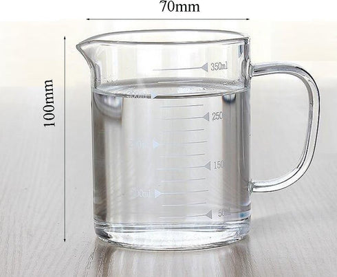 Borosilicate Glass Measuring Cup with Spout - 350ml Clear