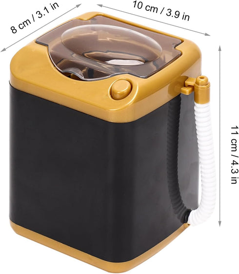 Mini Washing Machine Toy,Foldable Mini Small Portable Washer Washing Machine, Folding Small Washer Combo for Baby Clothes, Underwear or Small Items, Gift Choice (Gold)