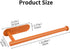 YeeBeny Orange Paper Towel Holder Kitchen Roll Holder, Paper Towel Holder - Self Adhesive or Drilling, Under Cabinet