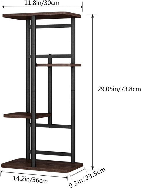 4 5 LINZINAR Plant Stand Indoor Tier Potted Multiple Plant Shelf Stands for Garden Corner Balcony Living Room