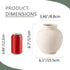 6.7 Inch Ceramic Flower Vase, White Flower Vase Rustic Farmhouse Decorative Vase Floral Pottery Vases for Home Decor
