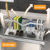 MINGFANITY 304 Sponge Holder for Kitchen Sink, Quick Draining, SUS Stainless Steel Sponge Organizer, Basket