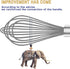 Grey Silicone Whisk, Professional Non-Scratch Whisks for Cooking, Set of 3 for Nonstick Cookware