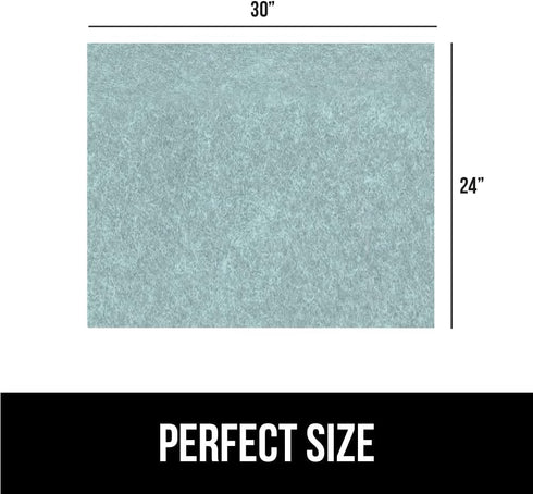 GORILLA GRIP LeakGuard Non-Adhesive Under Sink Mat, Waterproof Quick Dry Shelf Liner, 24x30 Spa Blue