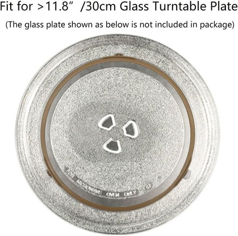 Microwave Turntable Ring, 8.7 Inch Tray Roller Support Ring, Large Glass Plate Tray Wheel Ring (2 PCS), Roller Height