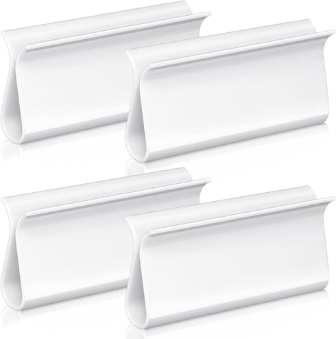 Roller Window Shades Pull for Blinds, Shade Grips Plastic Hem Grip Roller Shade Hardware for Home (White, 4 Pieces)