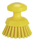 Vikan 38856 Round Stiff Scrub Brush, 5", Yellow, PP/PBT