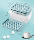 Ice Trays for Freezer, 3-Pack Ice Cube Trays with Lid for Ice Balls, Juice, Coffee, and Cocktails