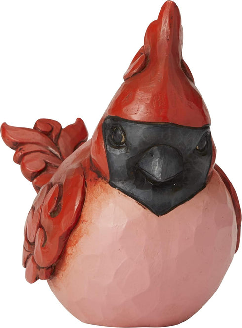 Enesco Jim Shore Heartwood Creek Cardinal Bird Figurine, 4.49 Inch, Red, Luck in The Air Design