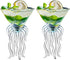 Octopus Martini Glass Creative Cocktail Drinkware Goblet Tools (2 Transparent)