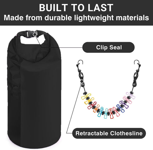 Travel Washing Machine & Retractable Clothesline, Portable Hand Washing Machine & Laundry Wash Bag for Camping