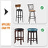 Pack 4 Counter Deisy Dee of Polyester Round Bar Stool Covers - Printed Design, Stretchable and Washable - Perfect