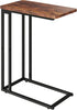 Yusong C Shaped End Table - Slide Under Sofa Couch Bed, Small