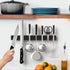 Rich&Ray 16 Inch Magnetic Knife Holder, Kitchen Knife Magnetic Holder for Wall No Drilling, Kitchen Accessories Organizer Bar or Used in Organizing Tools (Stainless Steel-16 inch, Black) by Rich&Ray