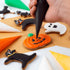Halloween Cookie Cutters Set, 12 Pieces Stainless Steel Shapes for Pumpkin, Ghost, Bat, and Cat Cookies