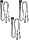 ASTRQLE 3pcs Black Adjustable Napkin Holders Lanyard Neck Strap Chain Clip Adjustable Napkin