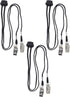 ASTRQLE 3pcs Black Adjustable Napkin Holders Lanyard Neck Strap Chain Clip Adjustable Napkin