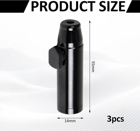 ROBOHOOK 3 Pack Metal Spice Dispenser, Portable Mini Leakproof Food Shaker, Waterproof outdoor Pepper Camping Spice