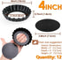 Mini Tart Pan Set of 12, Non-Stick 4 Inch Quiche Pan, Removable Bottom Tart Pan for Pies, Quiche Bakeware, Cheese Cakes, Desserts and more by Cyimi