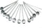 kilofly 12 pcs Reusable Stainless Steel Bar Spoon Straws with 2 Cleaning Brushes