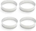 Fox Run Set of 4 English Muffin Ring Molds, Stainless Steel