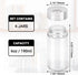 Segarty Spice Jar with Shaker Lids, 6 Pack 6 oz Spice Jars with Adjustable Pour Large Holes for Herbs Grains, Empty Glass Spices Bottles Seasoning Containers Salt Pepper Shakers