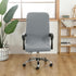 Office Chair Covers, Water Resistant Stretch Computer Chair Slipcover with Durable Zipper Universal Fit Boss Modern Simplism Style High Back Chair (M, Smoke-gray) by Acoolser