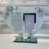 Her Smile Inspirational Poem, Candle and Photo Holder Glass Memorial Plaque