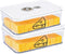 Yomjarl 2 Pcs Cheese Container for Refrigerator,Cream Cheeses Storage Box,Cheese Keeper with Airtight