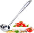 High Grade Soup Ladle, Cooking Ladle for Soup, Heat-proof Design, Stainless Steel Kitchen Utensil (4 ounce, 13.5 Inch)