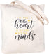 ELEGANTPARK Teacher Bag - Cotton Canvas Tote for Teacher Gifts, Valentines Day, Graduation, Birthday, Christmas