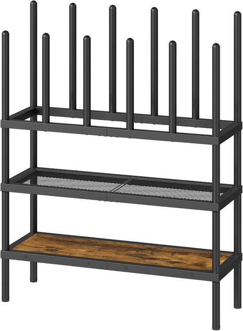 Closet, 4 14 SS29BR YATINEY Shoe and Boot Rack Organizer, Tall Boots Rack for Cowboy Shoes Storage, Tier Shoe Racks