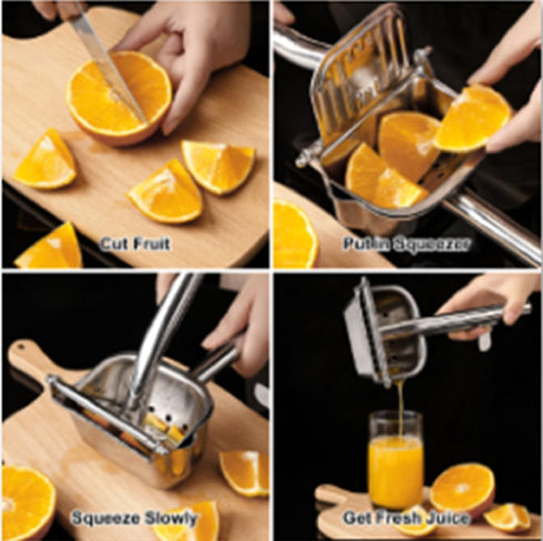 304 Large Lemon Squeezer, Stainless Steel Citrus Juicer, Heavy duty Manual Juicer For Citrus, Orange, lemon and Other