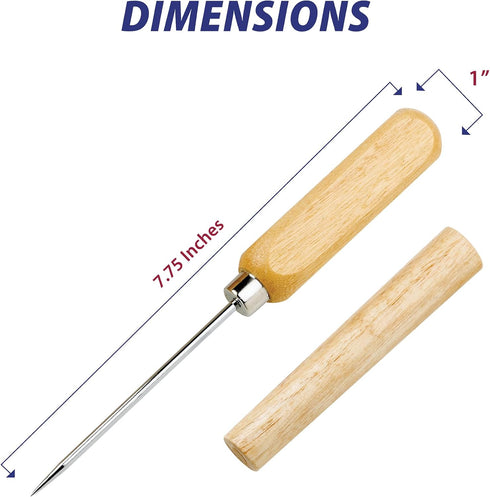 HIC Kitchen Ice Pick with Cover