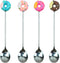 AUEAR 4 Pack Stirring Spoons - Cute Doughnut Coffee Spoon, Mini Donut Dessert Ice Cream Stirrers