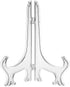 Transparent Plastic Display Stand, Black Plastic Easel for Photo Holder, Displays Picture Frames, Decorative Plates,